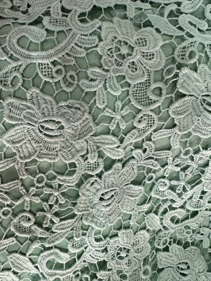 cameo green net lace design